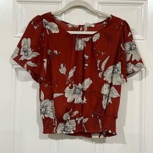 Sienna sky flutter sleeve blouse